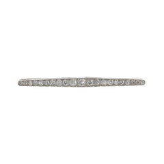Victorian Era Platinum and Diamond Stick Pin