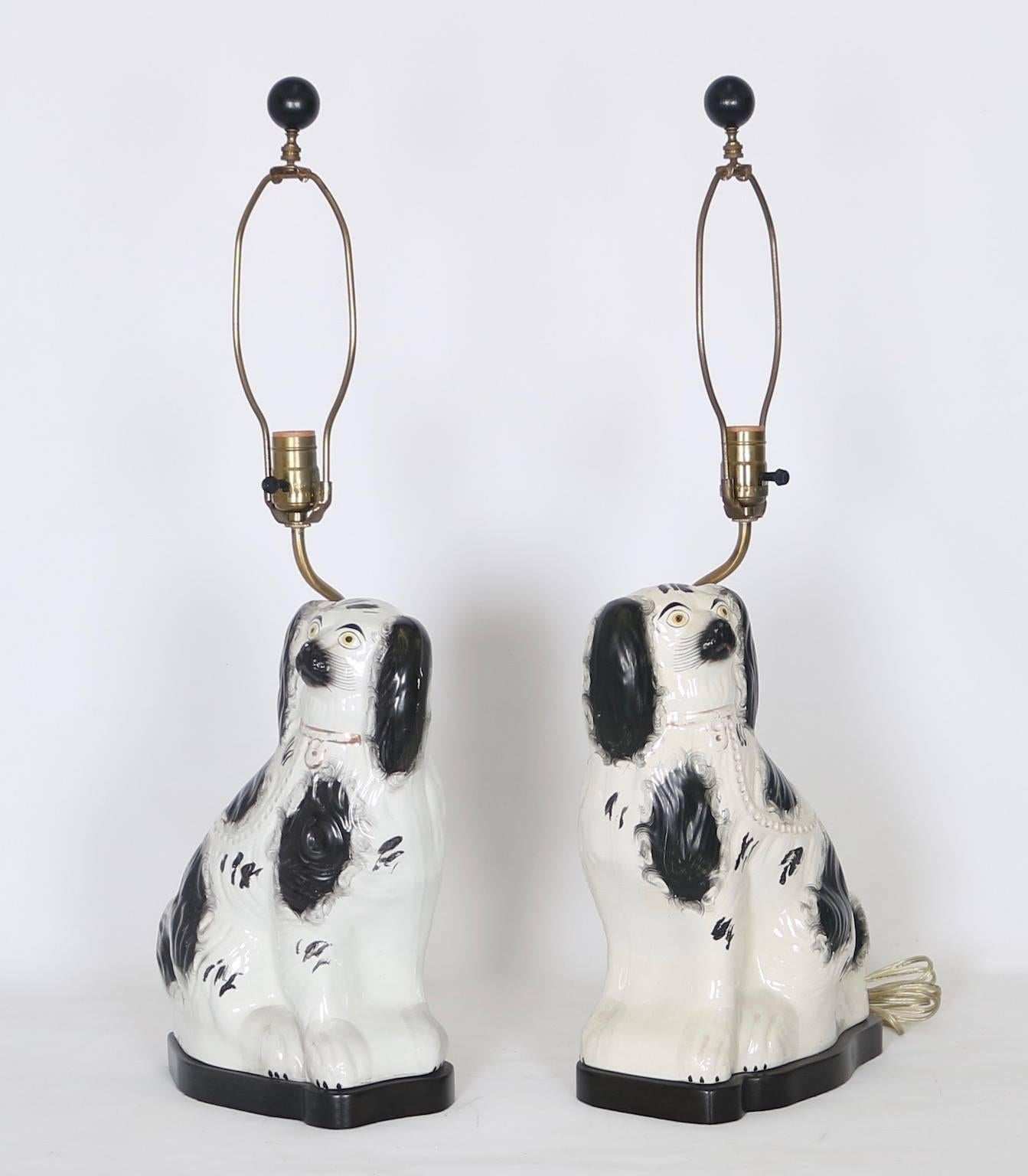 staffordshire dog lamps