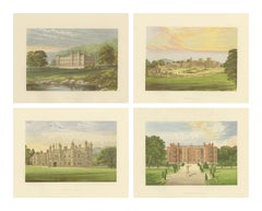 Victorian Estate Views – Scone Palace, Witley Court, Glanusk Park, ca.1850