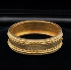 Victorian Etruscan Revival 15 KT Gold Cuff