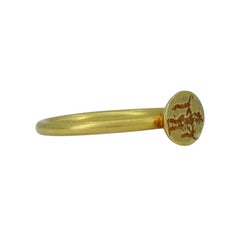 Victorian Etruscan Revival 22k Gold Ring