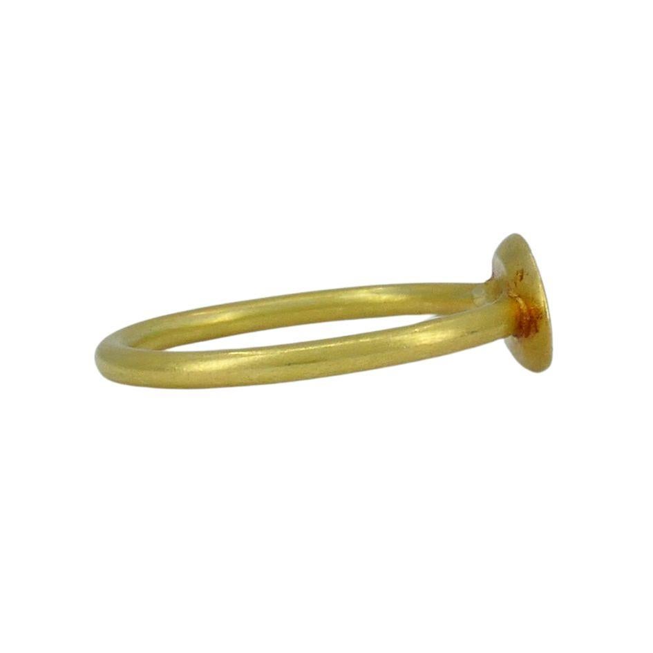 Anello vittoriano Etruscan Revival in oro 22k In condizioni buone in vendita a Beverly Hills, CA