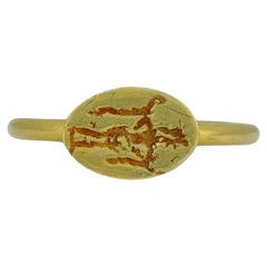 Viktorianischer Etrusker Revive 22k Gold Ring