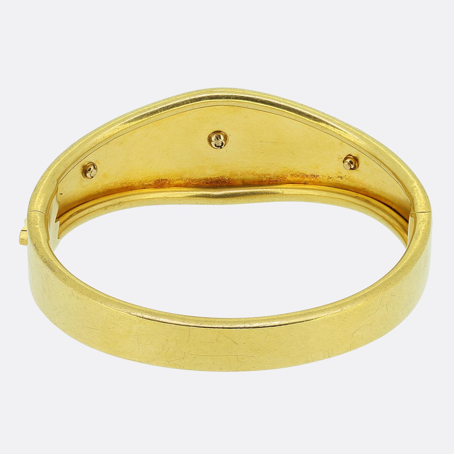 da uomo o donna Bracciale vittoriano etrusco revival in corallo e smalto blu