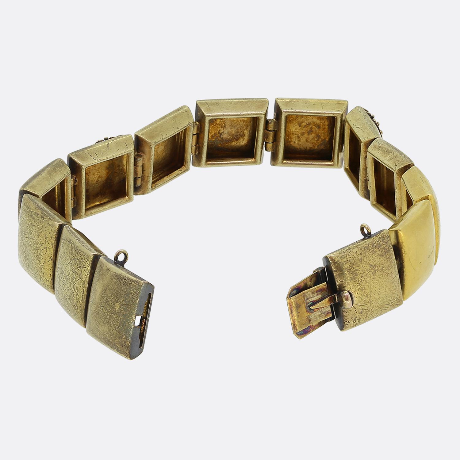 Women's or Men's Victorian Etruscan Revival Interchangeable Necklace Bracelet Set For Sale