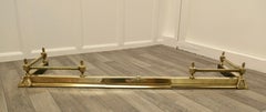 Victorian Extending Barley Twist Brass Fender