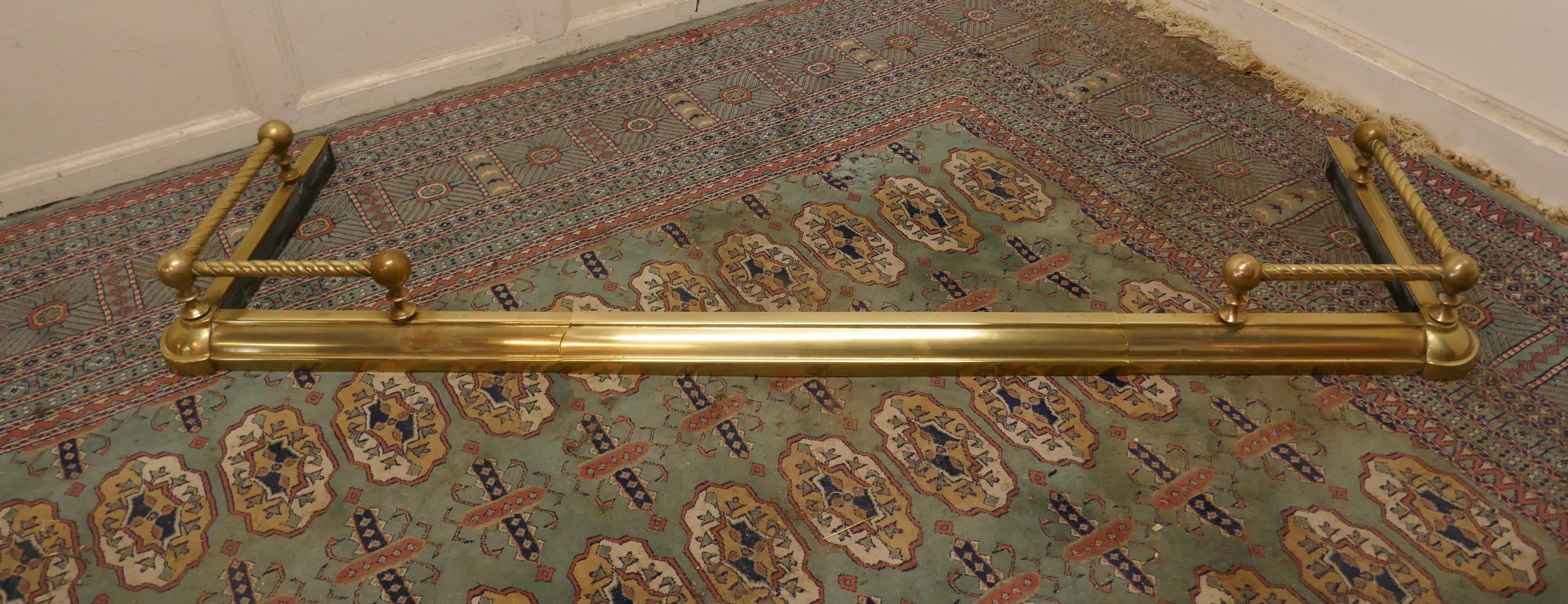 brass fender for fireplace