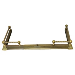 Barrière victorienne à rallonge en orge torsadée en laiton