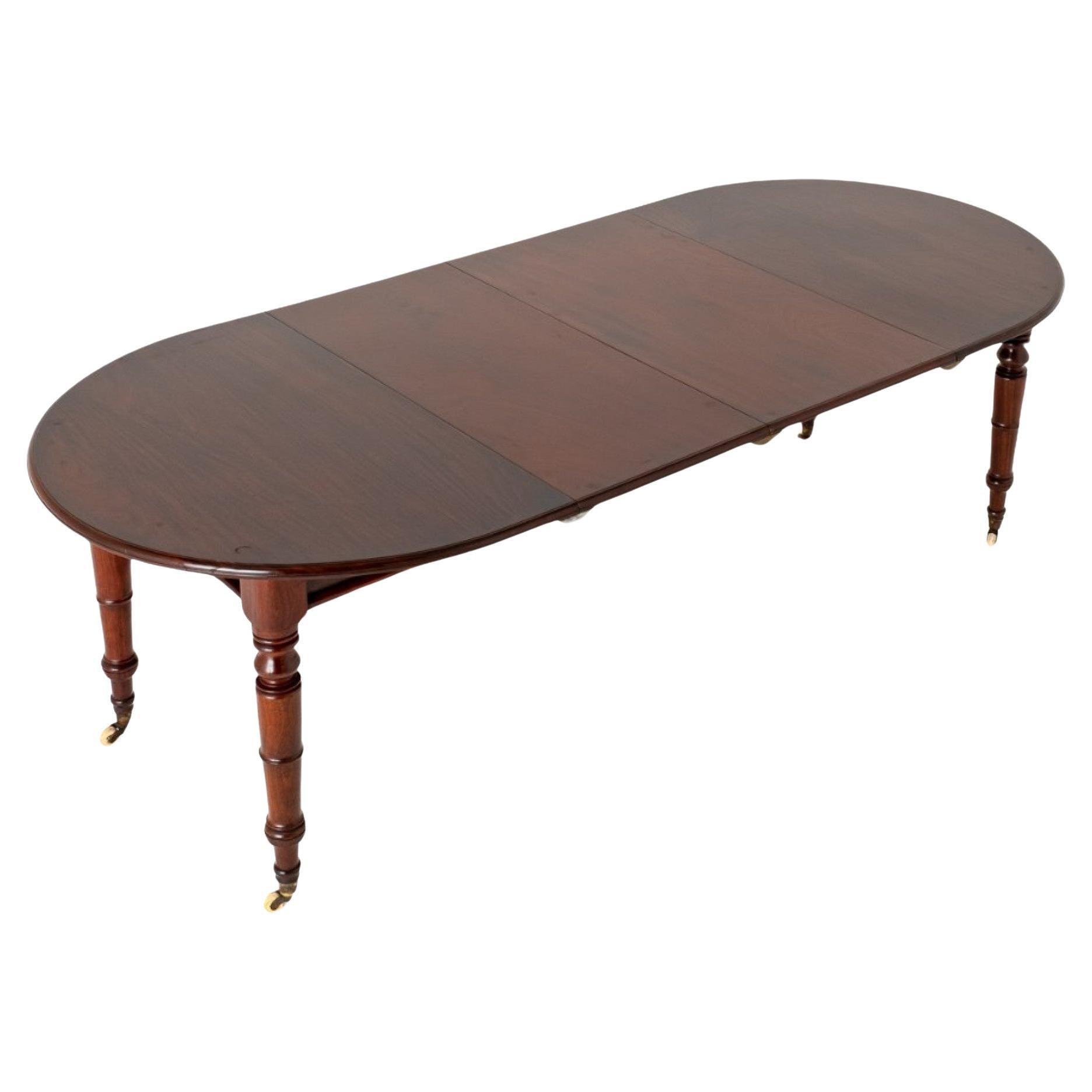 Victorian Extending Dining Table 1860 For Sale