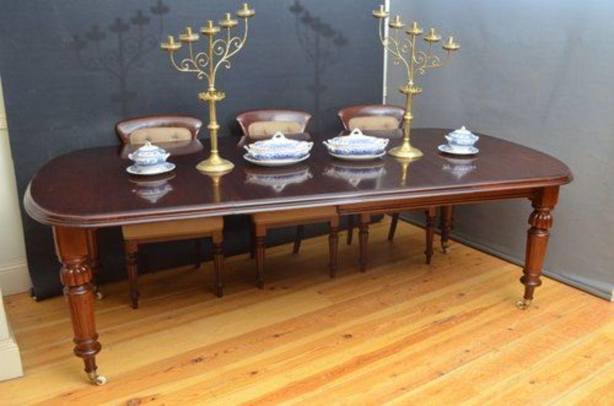 Victorian Extending Dining Table in Mahogany, Antique Dining Table 1