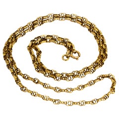 Victorian Fancy 9 Carat Gold Chain Necklace
