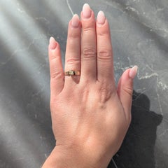 Victorian Fancy Light Yellow Old Mine Diamond 14K Gold Antique Engagement Ring