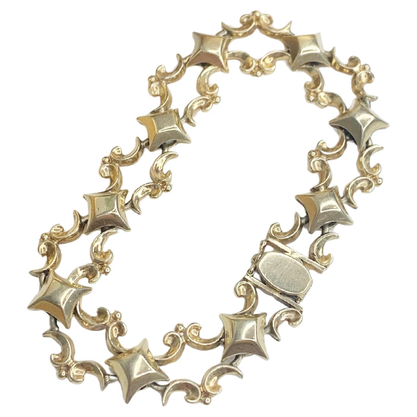 Victorian Fancy Link 9ct Gold Bracelet