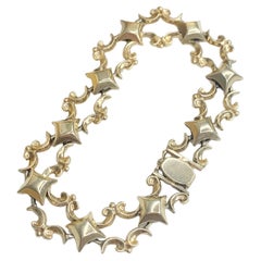 Antique Victorian Fancy Link 9ct Gold Bracelet
