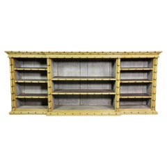 Victorian Faux Bamboo Open Bookcase