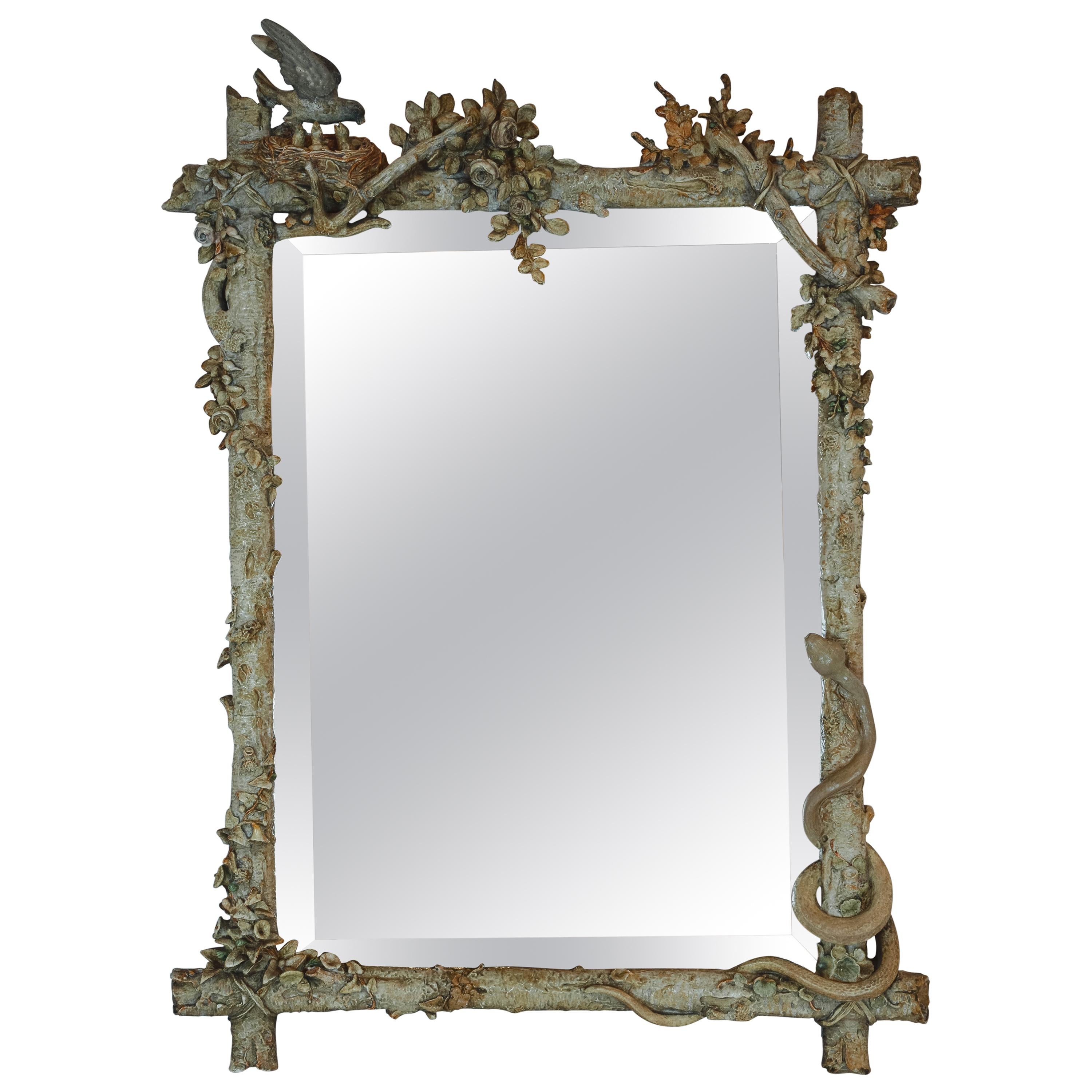 Victorian Faux Bois Mirror