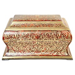 Victorian Faux Tortoiseshell Boulle Casket-form Letter Box, Halstaff and Hanover