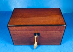 Victorian Fiddle Back Mahogany Box