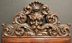 Victorian Figural Carved Wall Mirror