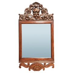 Victorian Figural Carved Wall Mirror