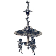 Victorian Figural Silver Plated Centerpiece