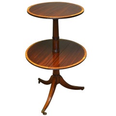 Victorian Figured Mahogany Drop-Leaf Occasional Table