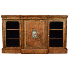 Victorian Figured Walnut Credenza