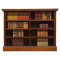 Victorian Figured Walnut Open Bookcase Victorian Figured Walnut Open Bookcase