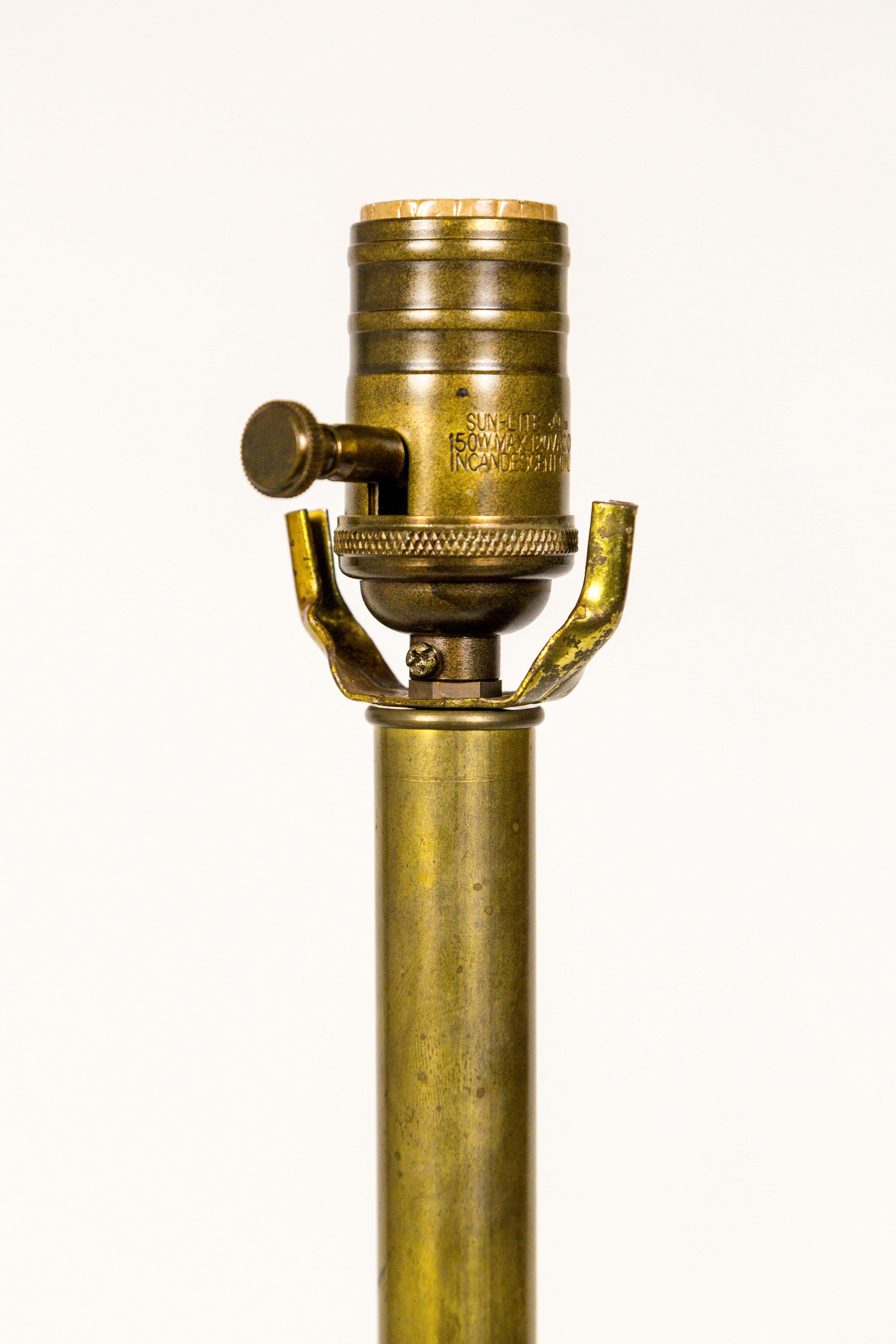 Copper & Brass Victorian Fire Hose Nozzle Lamps (pair) 4