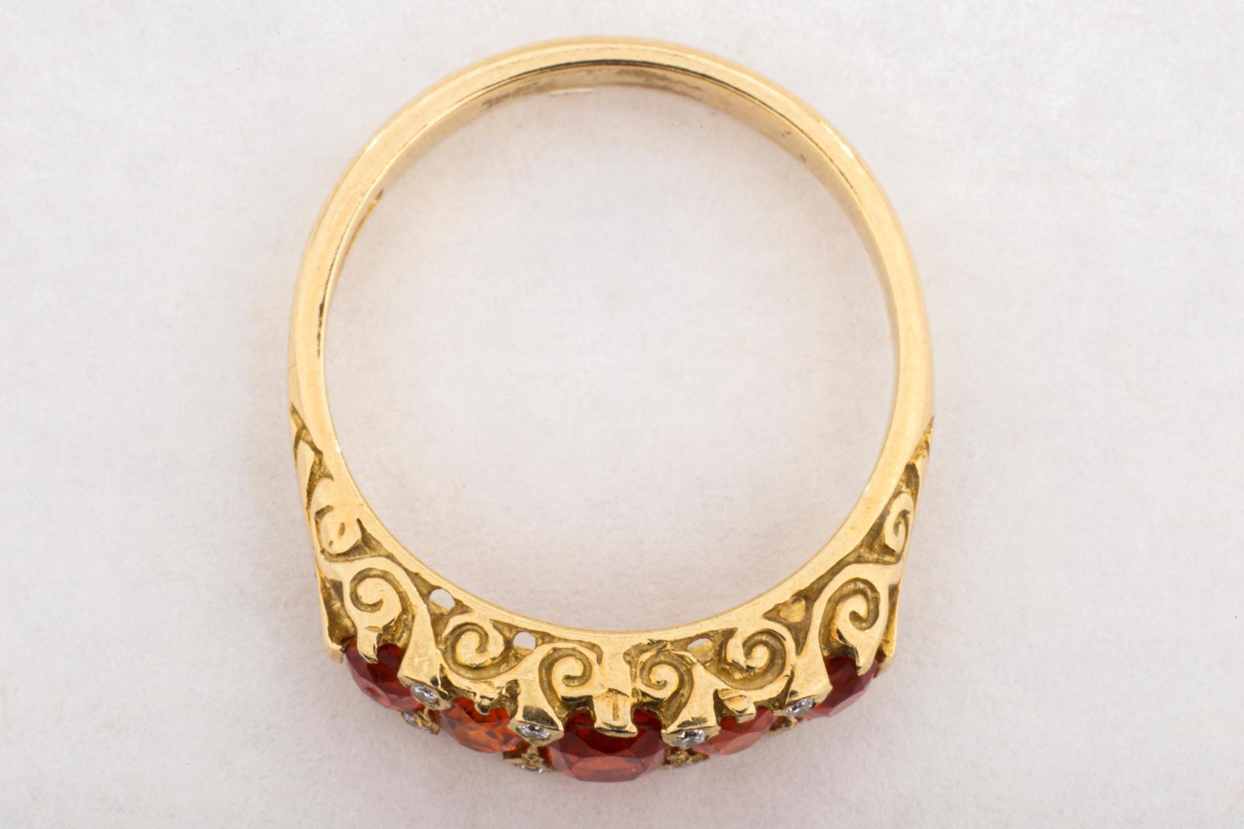 Victorian Fire Opal Gold Ring In Excellent Condition For Sale In Stamford, CT