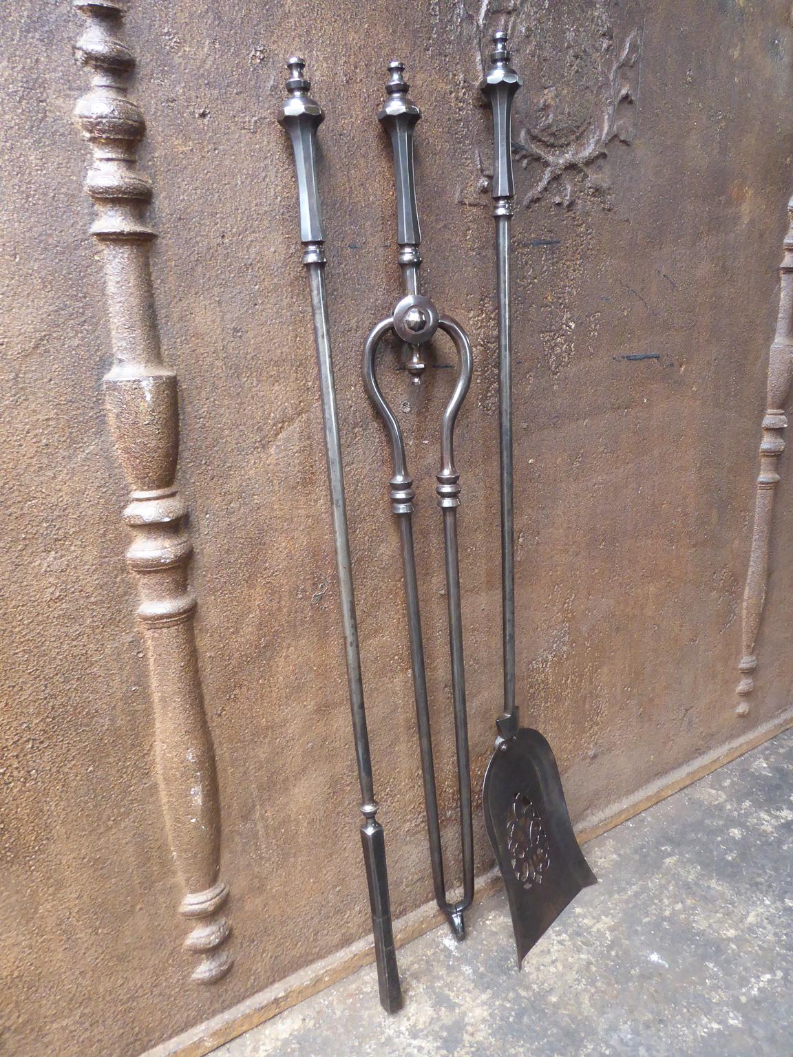 Victorian Fireplace Tools or Fire Irons, 19th Century, English at 1stDibs