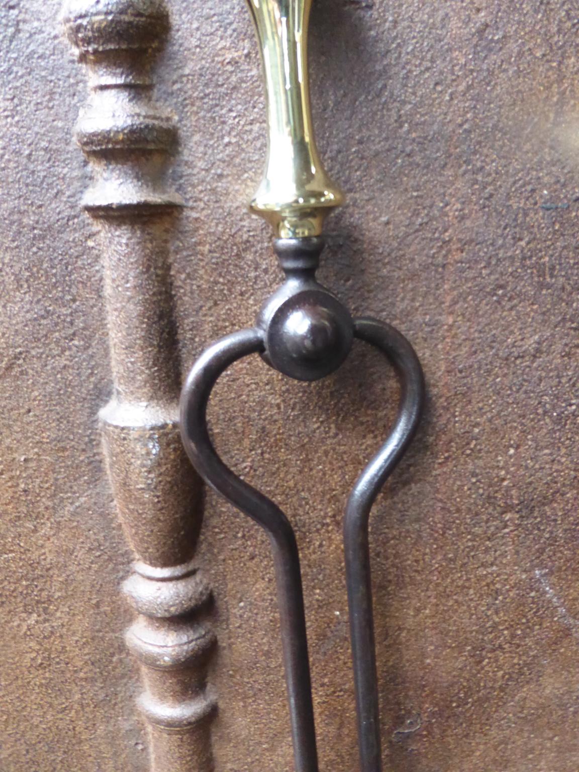 Victorian Fireplace Tools or Fire Irons, 19th Century, English For Sale 1