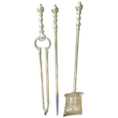 Victorian Fireplace Tools or Fire Irons, English