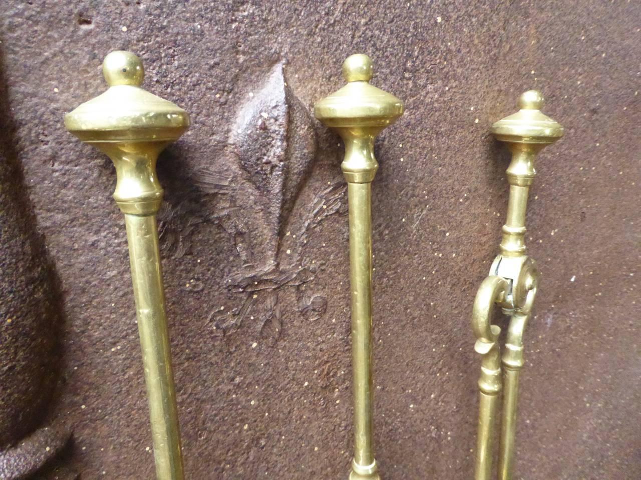 Outils de cheminée ou outils à feu victoriens, 19e siècle en vente 3
