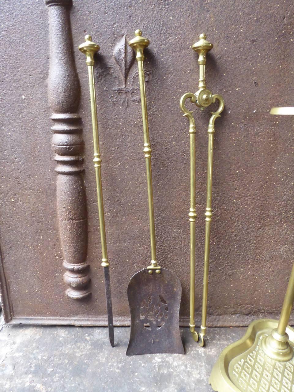 Outils de cheminée ou outils à feu victoriens, 19e siècle en vente 2