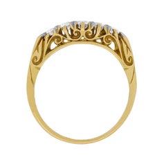 Victorian Five-Stone Diamond Ring, circa 1880s