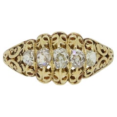 Antique Victorian Five Stone Diamond Ring