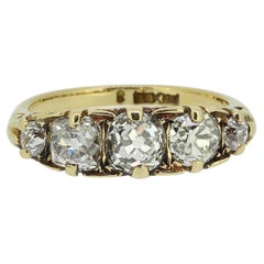 Antique Victorian Five-Stone Diamond Ring