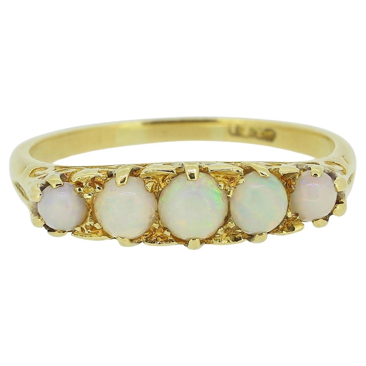 Victorian Five-Stone Opal Ring