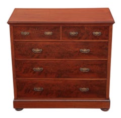 Victorian Flame Mahogany Chest of Drawers