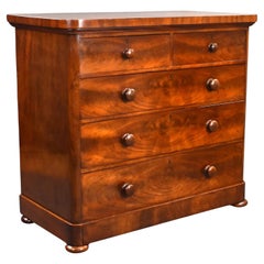 Victorian Flame Mahogany Chest of Drawers