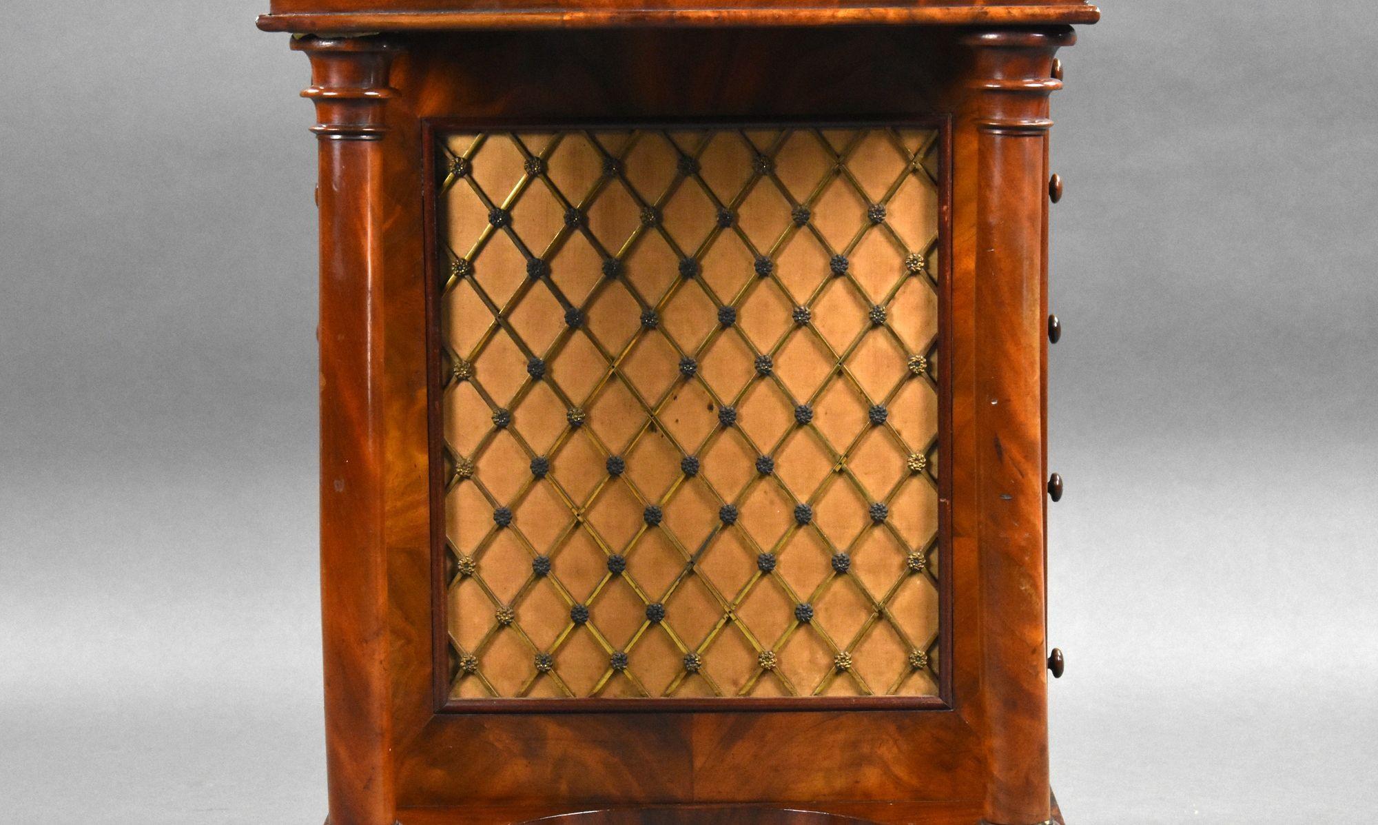 Victorian Flame Mahogany Davenport For Sale 3