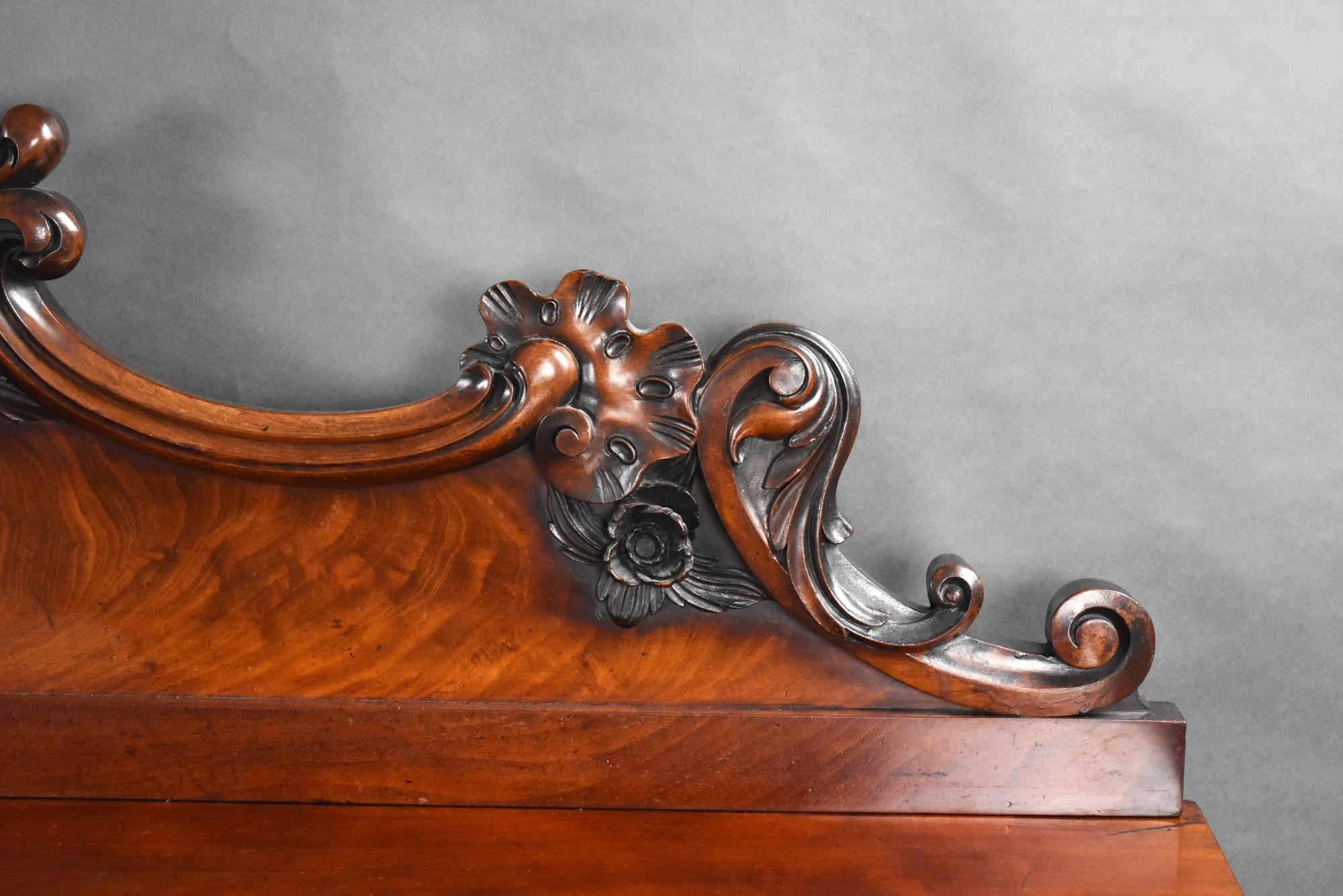 Victorian Flame Mahogany Sideboard For Sale 6