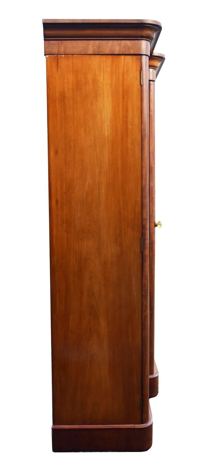 Victorian Flame Mahogany Triple Wardrobe 1