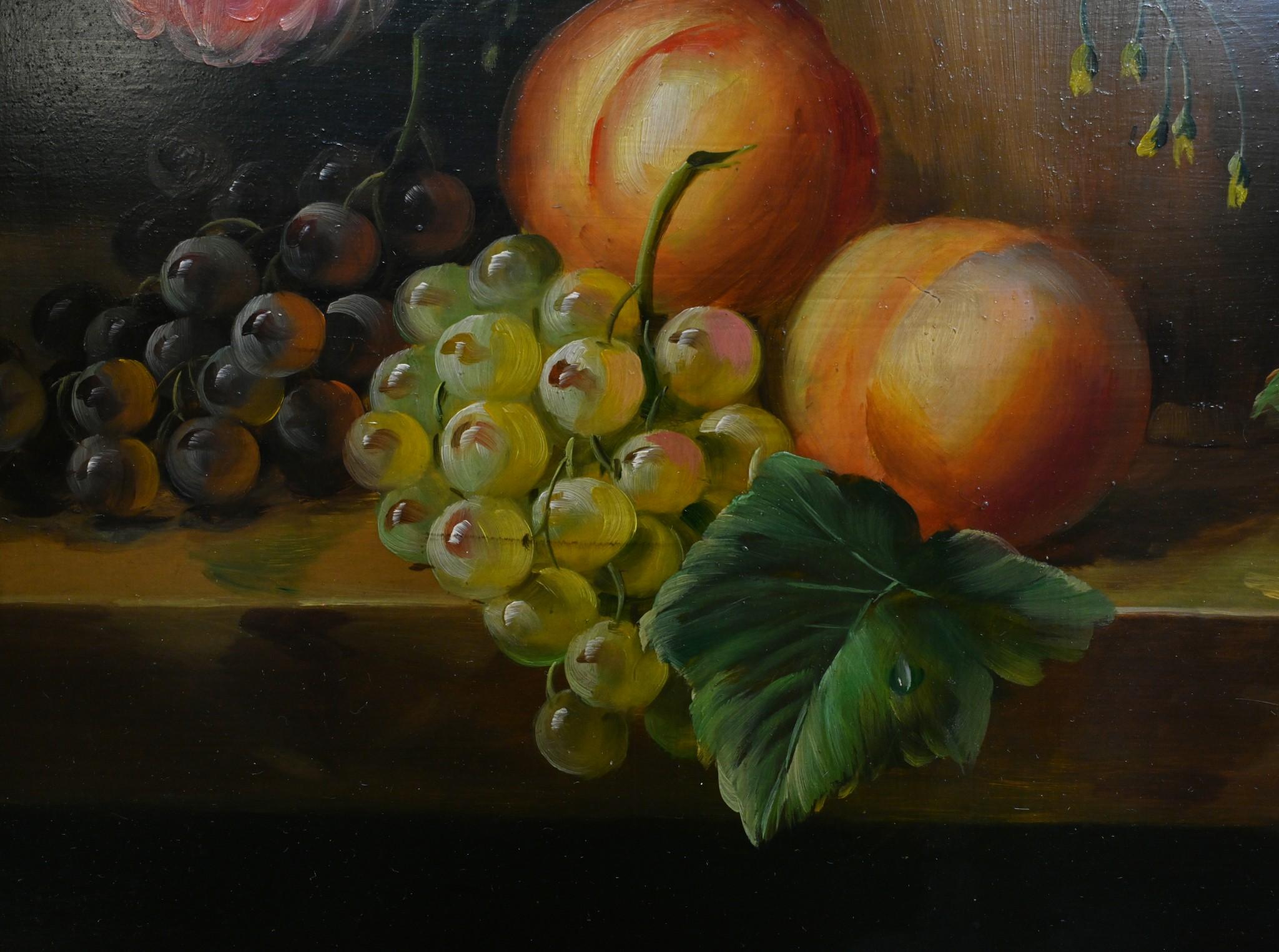 Bodegón Floral Victoriano Pintura al Óleo Espray de Flores Lienzo en venta