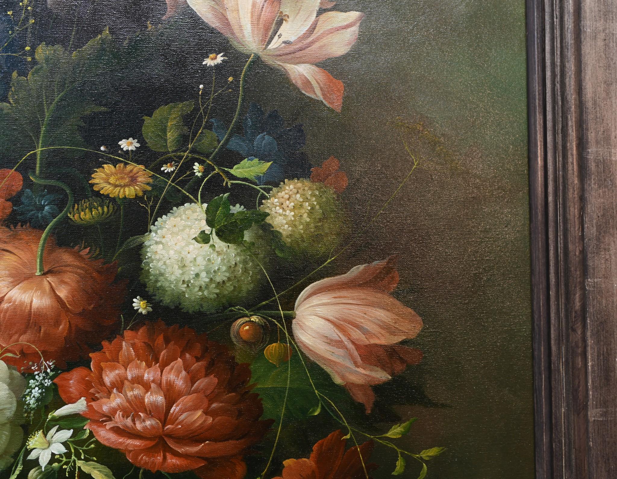 Victorian Floral Still Life Oil Painting For Sale 2