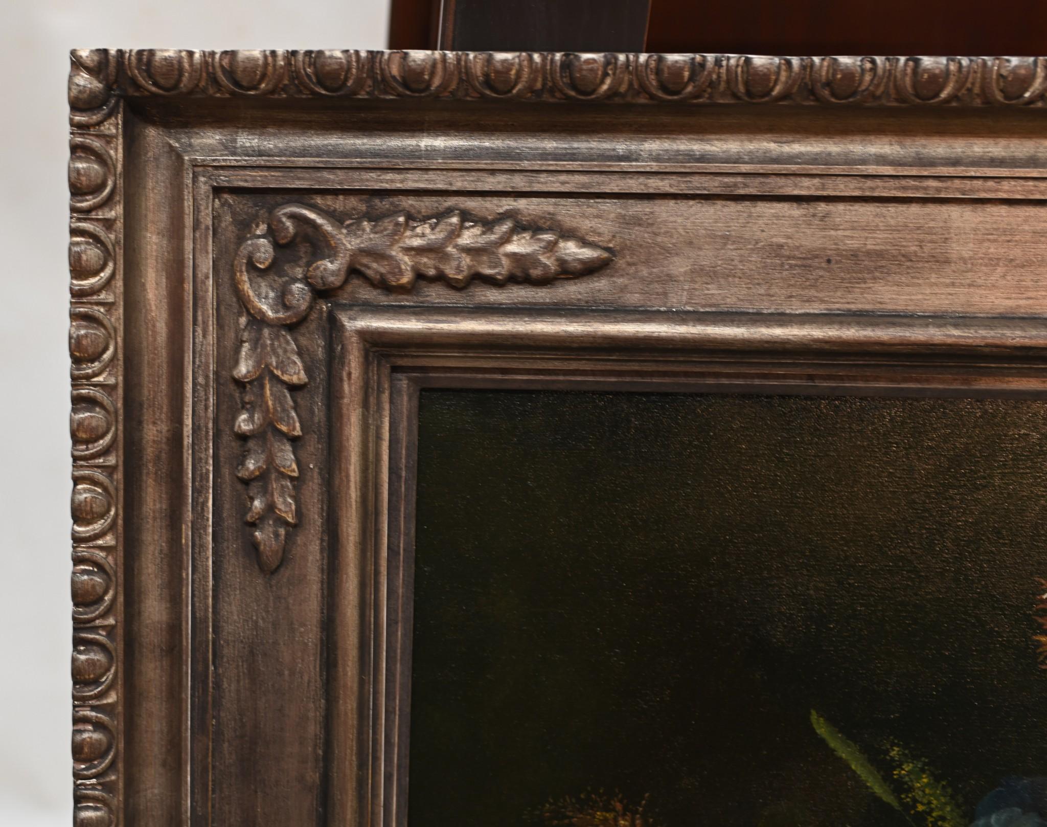 Victorian Floral Still Life Oil Painting For Sale 5