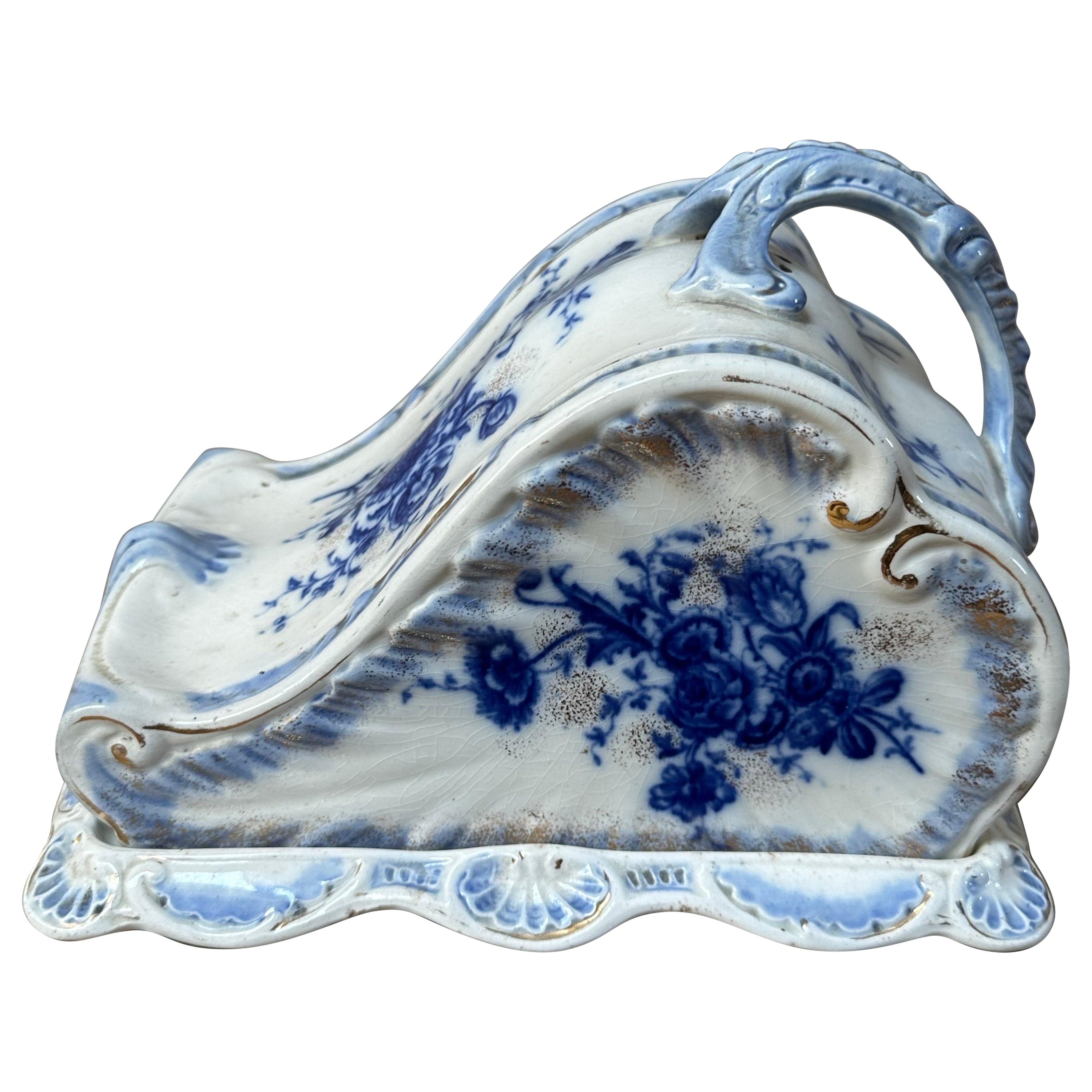 What is blue pottery called?