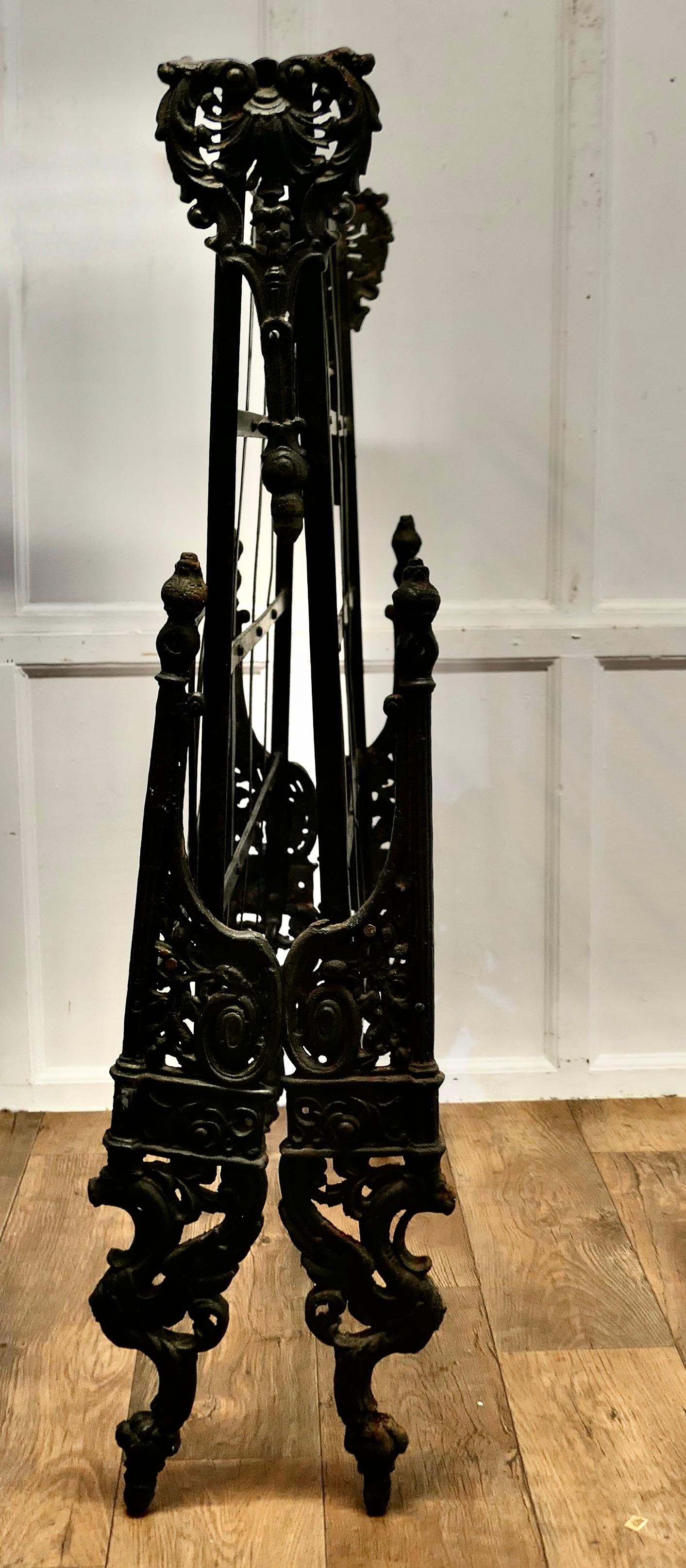 Victorian Folding Wrought Iron Bed 2