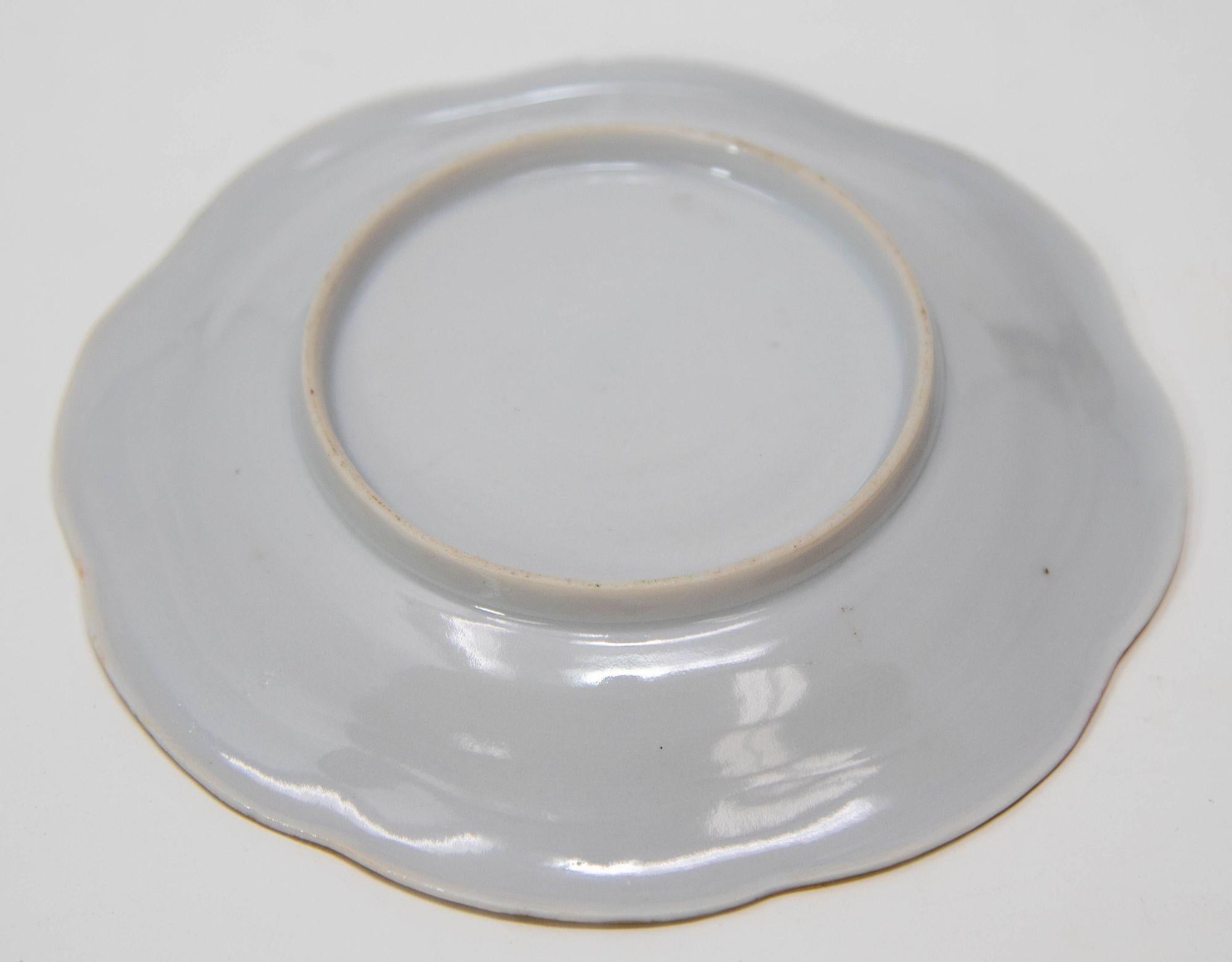 Victorian Footed Porcelain TeaCup and Saucer Set of 6 Circa 1930 For Sale 10